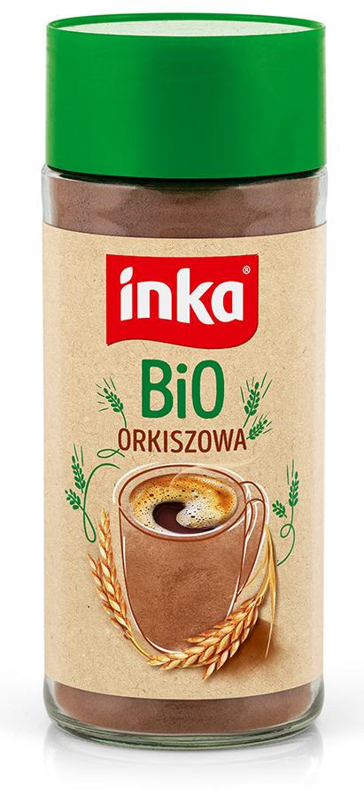 Inka Bio buchstabierte Instantkornkaffee