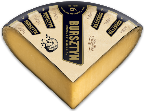Schätze des Käses Bernsteinkäse in einem Stück