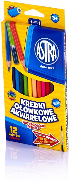 Astra Watercolor pencil crayons 12 colors