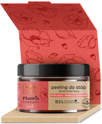 No.36 Plantis Therapy Peeling do stóp gruboziarnisty, Mak