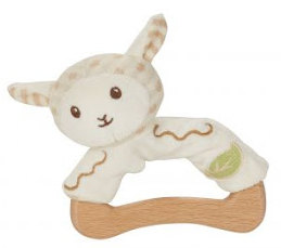 EverEarth Wooden-cotton sheep gripper made of organic cotton, area 3 months