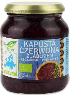 Bio Planet Kapusta Czerwona z Jabłkiem BIO