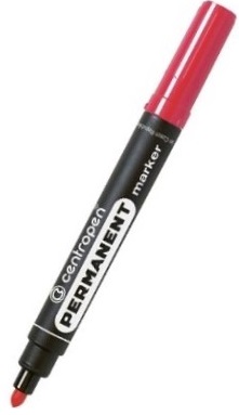 Centropen Marker permanentny czerwony Permanent 8566