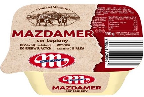 Mlekovita Mazdamer Queso procesado para untar