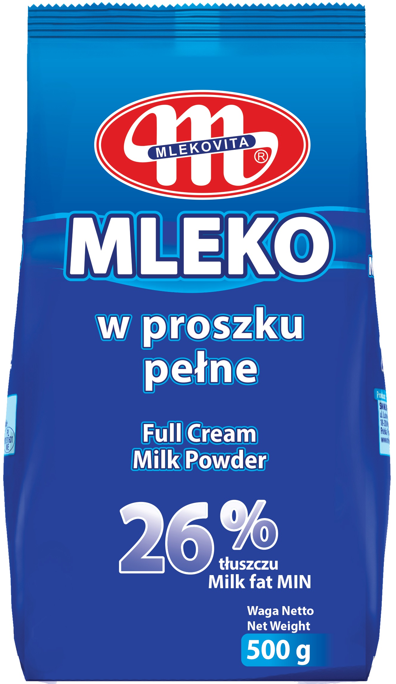 Mlekovita Vollmilchpulver mit 26 % Fett