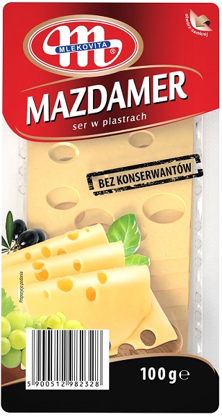 Mlekovita Mazdamer Geschnittener Käse