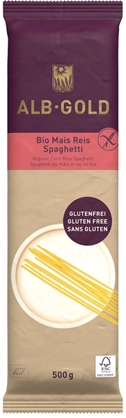 Alb Gold Corn Nudeln - Reisspaghetti BIO glutenfrei