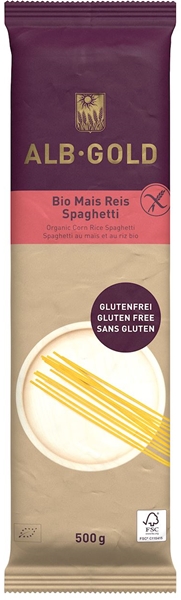 Pasta de Maíz Alb Gold - espaguetis de arroz BIO sin gluten