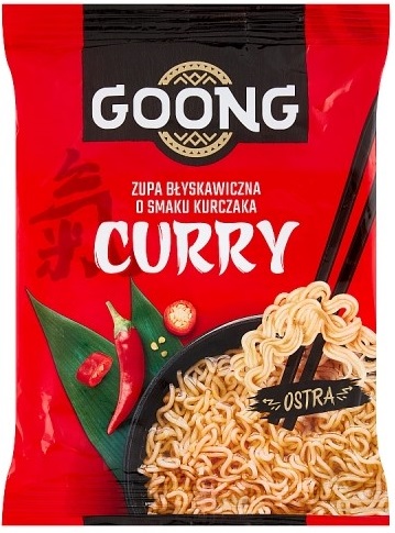 Sopa instantánea Goong con sabor a pollo al curry