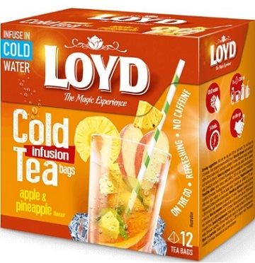 Loyd Cold tea, Apple and Pineapple flavor