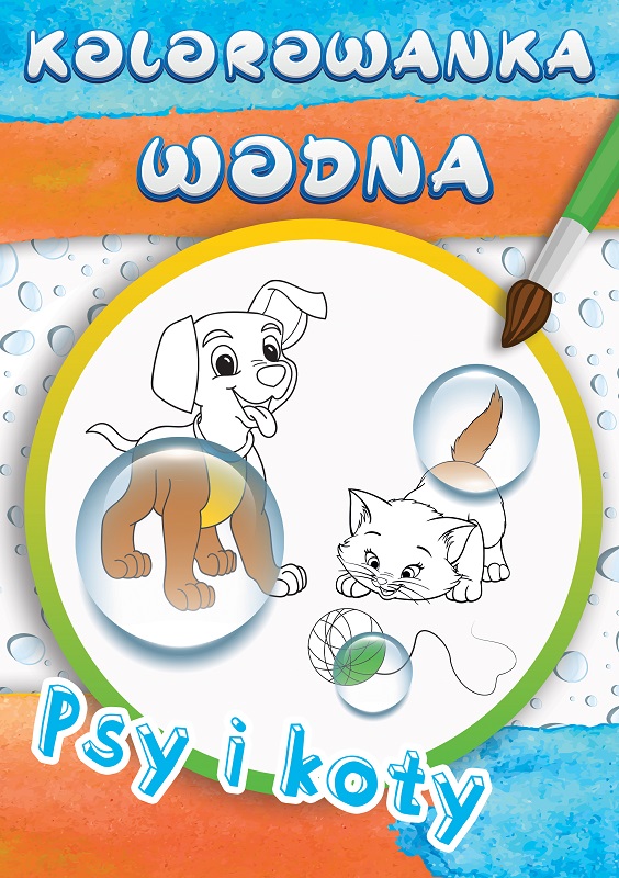 Libro para colorear de agua. Perros y gatos MD Publishing House