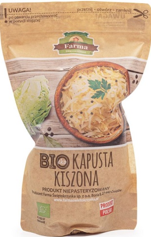 Farma Świętokrzyska Kapusta Kiszona Bezglutenowa BIO