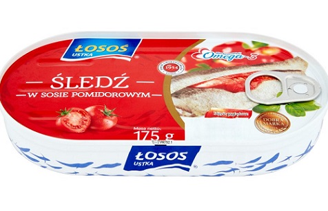 Łosoś Ustka śledź w sosie pomidorowym
