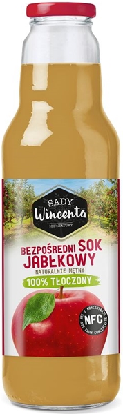 Sady Wincenta sok jabłkowy 100% tłoczony