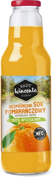 Sady Wincenta 100% апельсиновый сок Естественно мутный