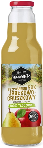 Sady Wincenta sok jabłkowo - gruszkowy 100% tłoczony