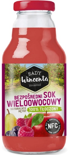 Sady Wincenta multi-fruit juice 100% pressed