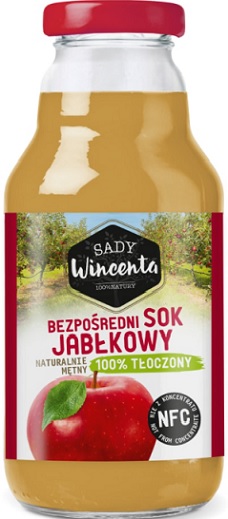 Sady Wincenta Apfelsaft natürlich trüb 100% gepresst