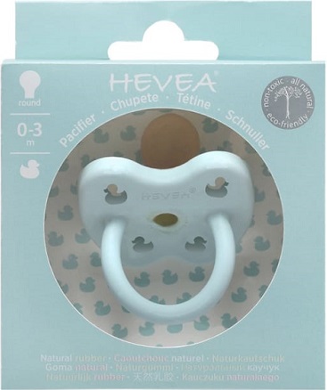 Heave anatomical rubber nipple 0-3 months in blue Ducklings