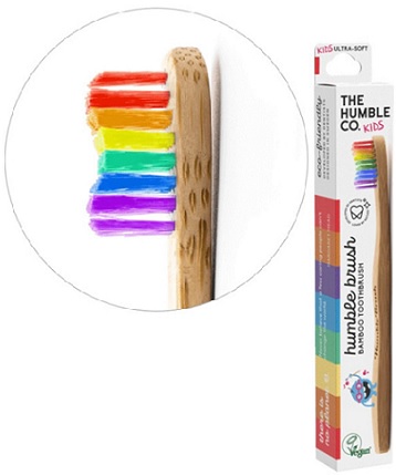 Humble Bamboo children's brush Ultra Soft, colorful 14.5 cm