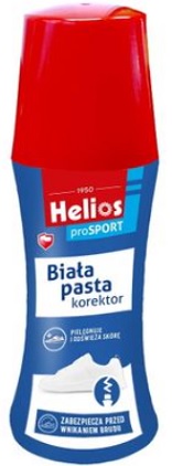 Helios White Paste Shoe concealer, cares and nourishes the skin, protects against the ingress of dirt