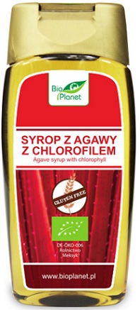 Bio Planet Syrop z agawy z chlorofilem bezglutenowy BIO