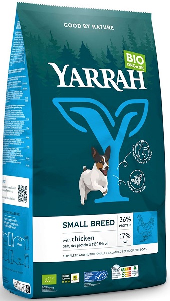 Yarrah Hundefutter für kleine Rassen mit BIO-Huhn