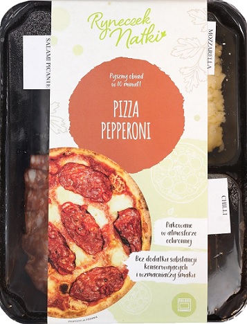 Ryneczek Natki Pepperoni pizza to be prepared at home