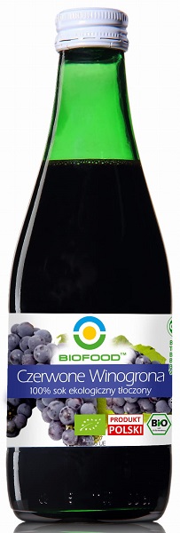 Bio Food NFC red grape juice BIO gluten-free