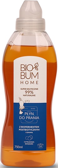 Жидкость для стирки Biobum Home с биоферментацией и шалфеем, Цитрусовая свежесть