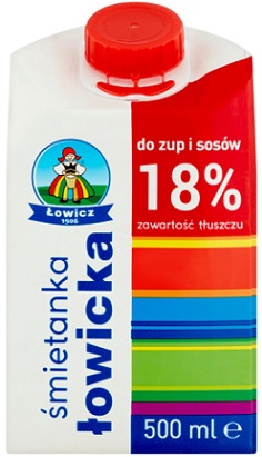 Łowicz Śmietanka 18% do zup i sosów