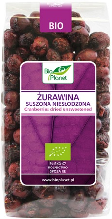 Bio Planet BIO getrocknete ungesüßte Cranberry