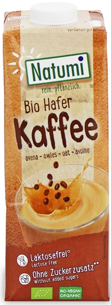 Natumi Haferdrink mit Kaffeegeschmack ohne Zusatz von BIO-Zucker