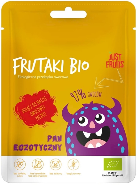 Frutaki Jellies Pan exótico, sin azúcares añadidos, sin gluten