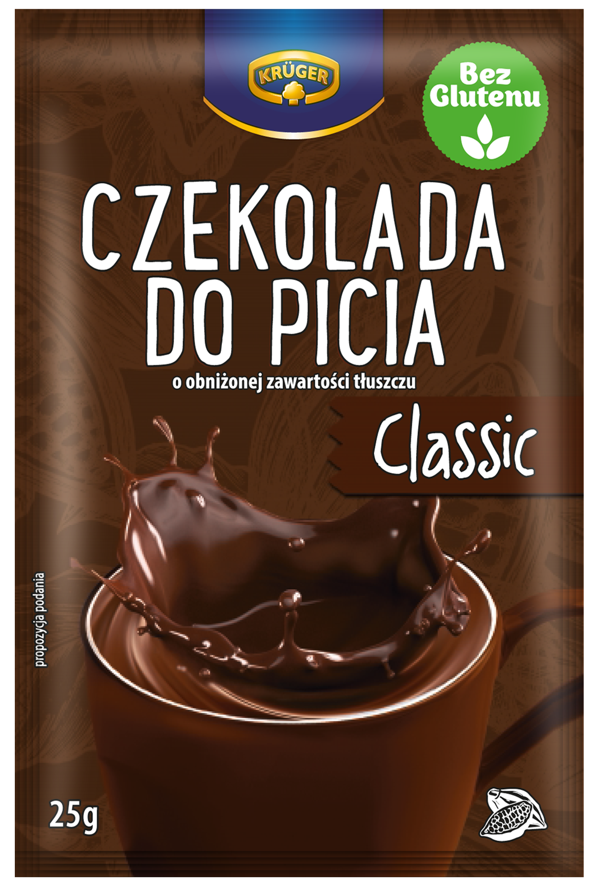 Kruger Classic Drinking Chocolate with reduced fat content