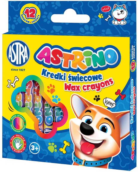 Astra Astrino Kredki świecowe 12 kolorów