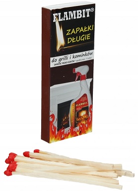 Flambit Long matches for barbecues and fireplaces