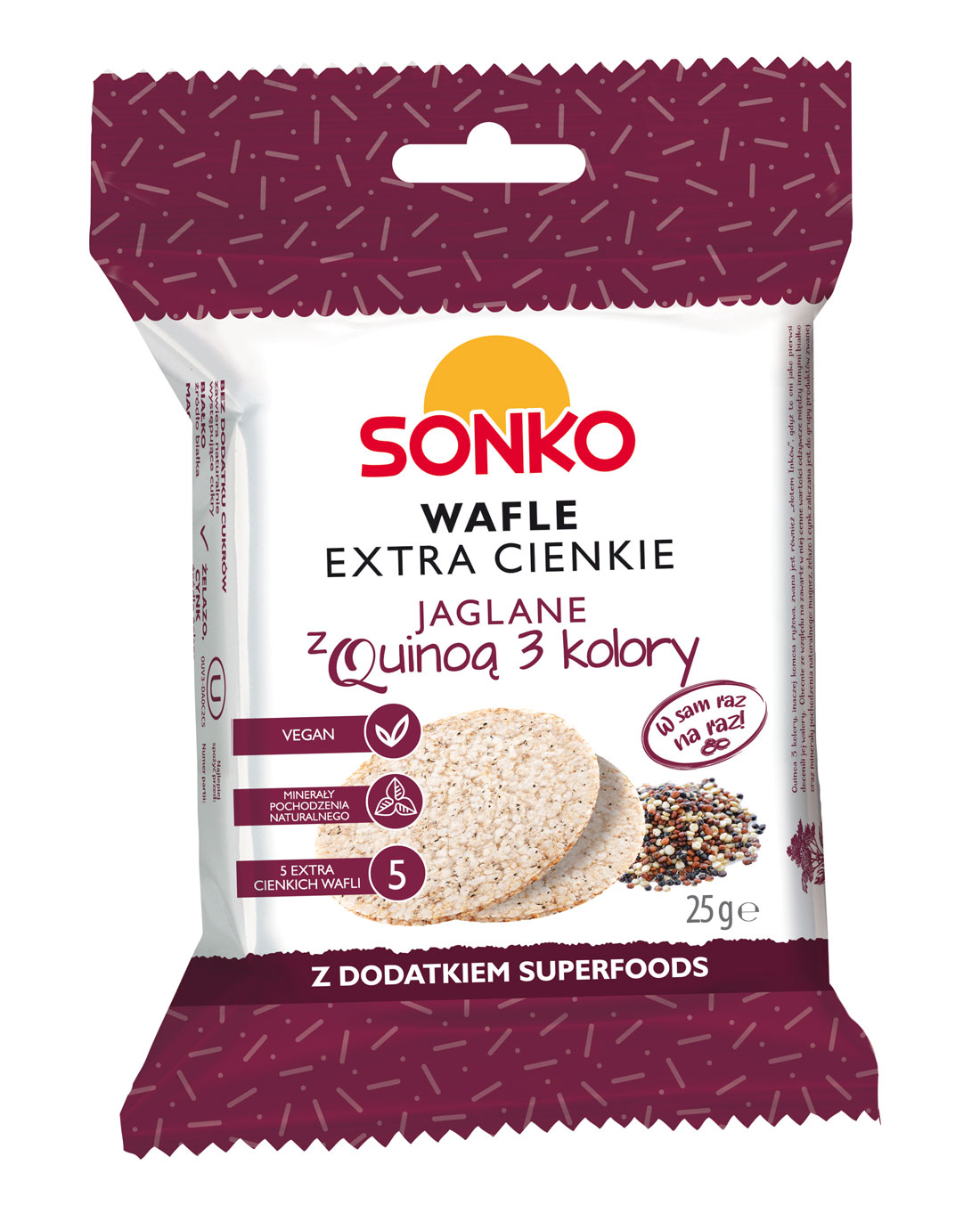 Sonko Obleas Extrafinas Mijo con Quinoa 3 colores