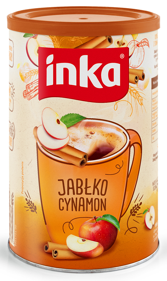 Inka Apple Cinnamon Instant Getreidekaffee mit Apfelsaft und Zimt
