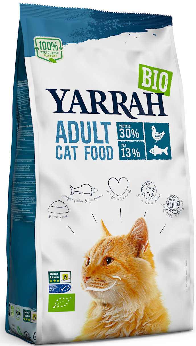 Yarrah Karma dla kota dorosłego z kurczakiem i rybą BIO