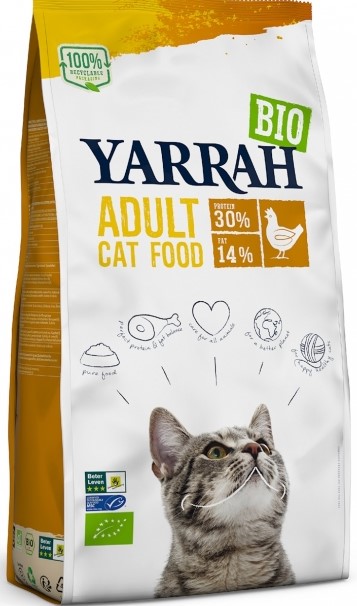 Yarrah Adult Katzenfutter mit Huhn BIO