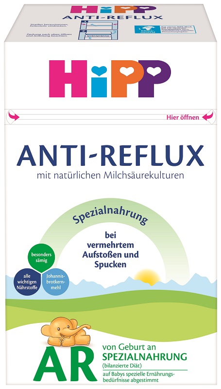 Alimento HiPP AR (Anti-Reflux) para fines médicos especiales para lactantes