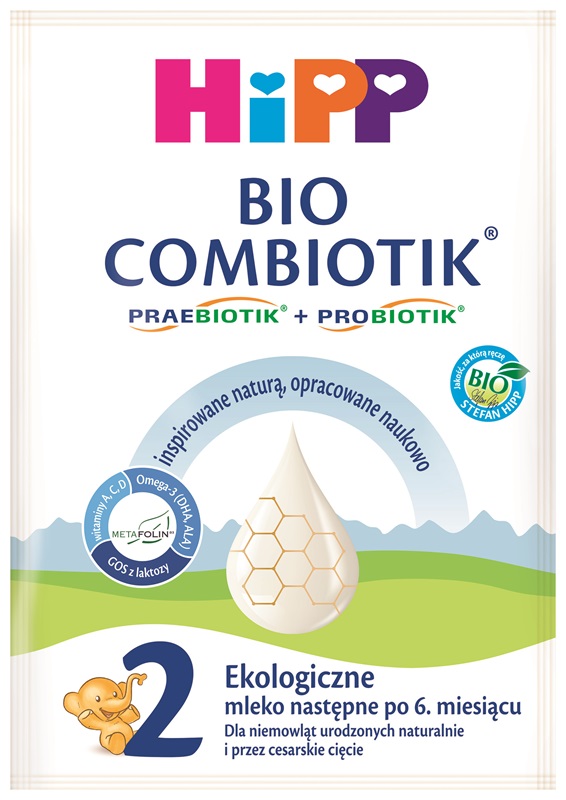 HiPP 2 BIO COMBIOTIK Ekologiczne mleko następne dla niemowląt