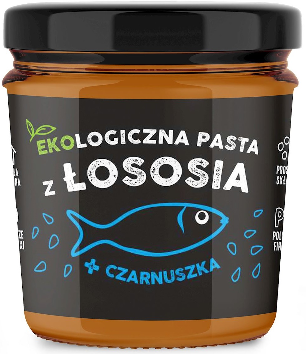 Kuter Fish Pasta z łososia z czarnuszką BIO