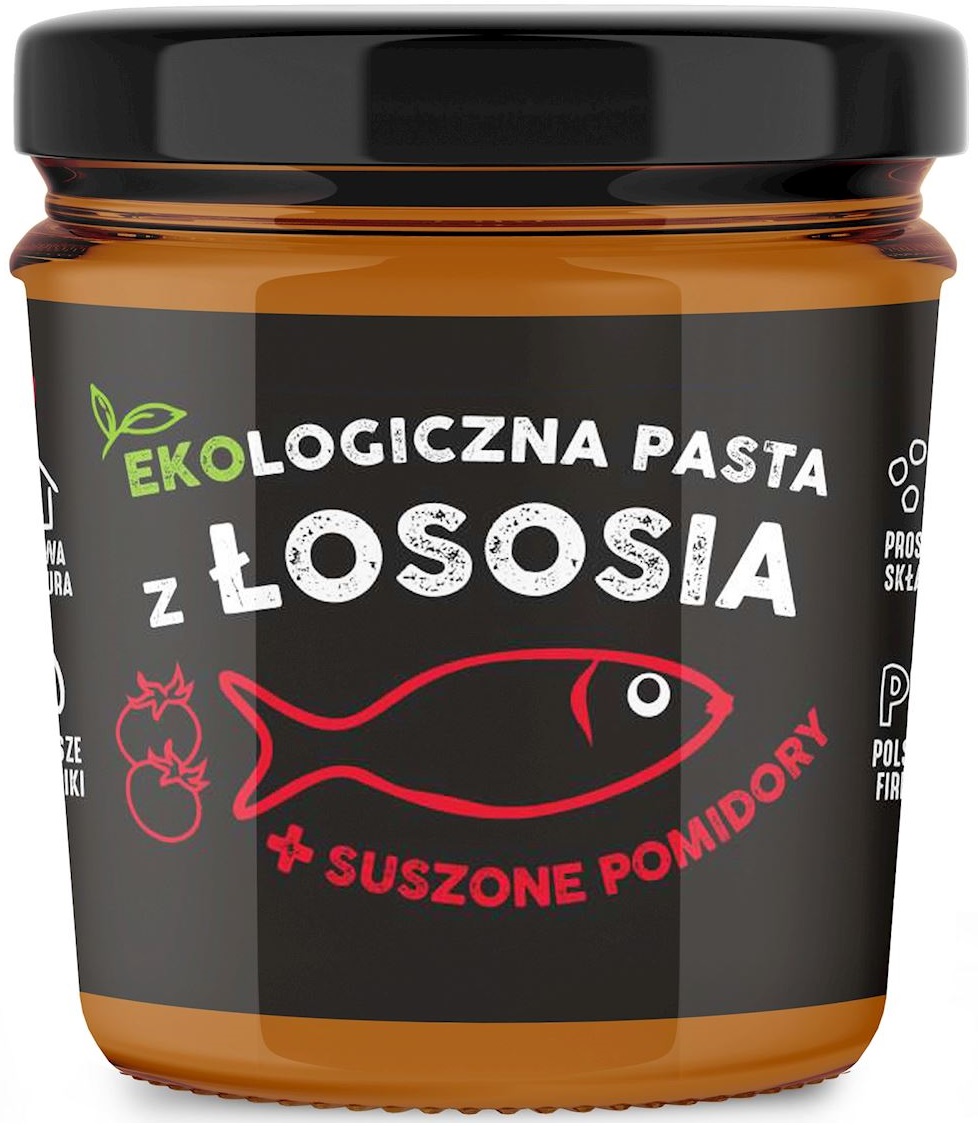 Kuter Fish Pasta z łososia z suszonymi pomidorami BIO