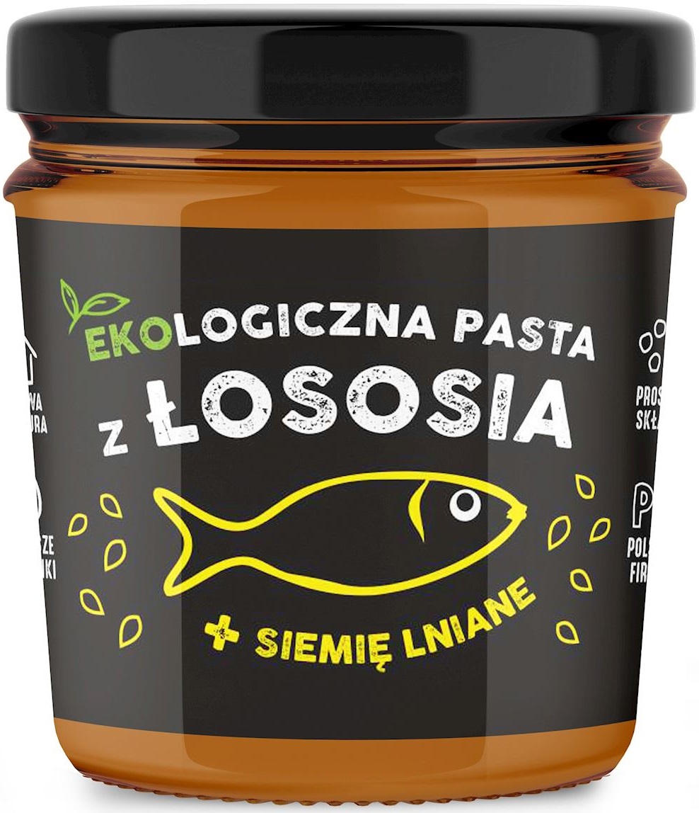 Pasta de salmón de pescado Kuter con linaza BIO