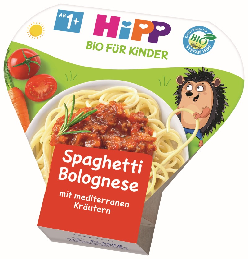 HiPP BIO od pokoleń, Spaghetti Bolognese 