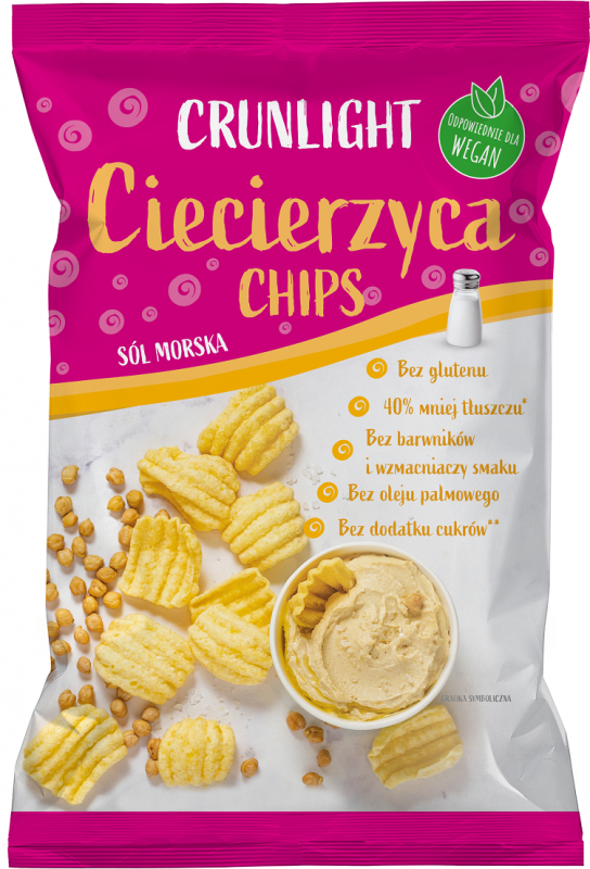 Crunlight Ciecierzyca chips  sól morska