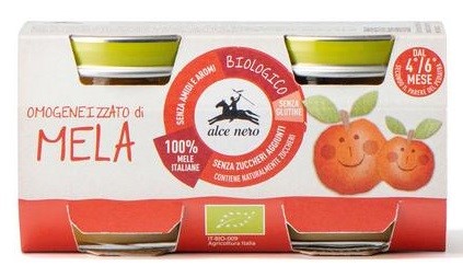 Puré de manzana Alce Nero sin adición de azúcares BIO