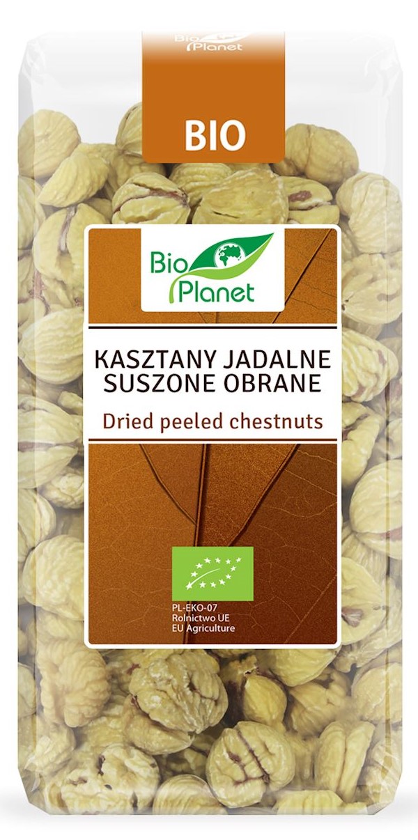 Bio Planet Organic сушеные съедобные каштаны